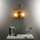 Axyaa Retro Antlers Deer Wall Lamp for Living Room & Bar Décor