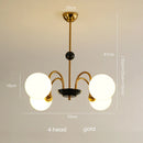 Axyaa Glass Ball Chandelier - Luxury Nordic Design for Living Room Lighting