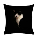 Axyaa Animal Printed Cotton Linen Pillow Cover for Home Sofa Decor 45X45CM