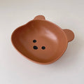 Axyaa Kawaii Bear Ceramic Bowl Plate Set for Kitchen Utensils and Tableware