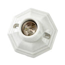 Axyaa Vintage Creamic E27 Bulb Holder Socket 110-220V Base Lamp Fitting