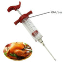 Axyaa Stainless Steel BBQ Seasoning Injector Cooking Syringe - Flavor Tool