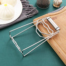 Axyaa Stainless Steel Hot Bowl Clamp Gripper Utensil Foldable Pot Plate Tongs