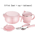 Axyaa Kids Insulation Bowl & Cup Set - Suction Cups, Baby Tableware