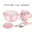 Axyaa Kids Insulation Bowl & Cup Set - Suction Cups, Baby Tableware