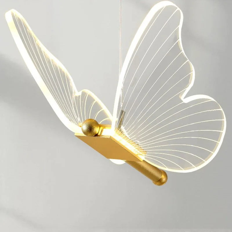 Axyaa Nordic Butterfly Acrylic LED Pendant Light - Modern Luxury Home Decor