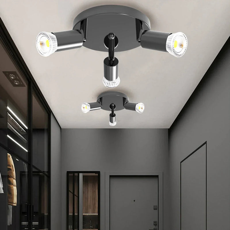 Axyaa Rotatable Ceiling Mounted LED Chandelier for Living Room and Kitchen