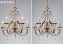 Axyaa Retro Crystal Chandelier for Stylish Home Decor