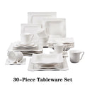 Axyaa Porcelain Dinnerware Set for 6/12: 30/60-Piece Tableware Collection
