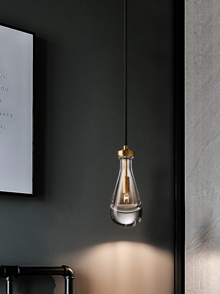 Axya Modern Crystal Pendant Light - Elegant, Minimalist Design for Home, Restaurant, Bar