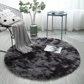 Axyaa 100/120cm Fluffy Round Shaggy Rug for Living Room, Bedroom, Kids' Room