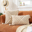 Axyaa Boho Cotton Cushion Cover 45x45cm/30x50cm with Tassels