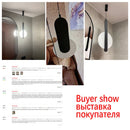 Axyaa Scandinavian LED Pendant Lamp for High Ceilings - Modern Living Room Lighting