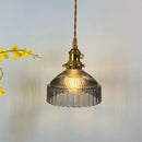 Axyaa Glass Hanging Lamp with Switch | Nordic Copper Pendant Light Fixture