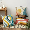 Axyaa Tufted Color Block Cushion Cover 45x45cm/30x50cm for Sofa, Bed, Chair