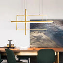 Axyaa Geometric Aluminum Pendant Light for Living Bedroom Restaurant Dining Kitchen