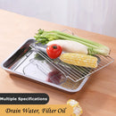 Axyaa Stainless Steel Bakeware Set Kitchen Utensils Storage Tray Cooling Rack