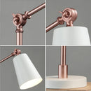 Axyaa Nordic Glass Table Lamp: Modern Iron Home Decor Study Light