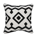 Axyaa Geometric Tufted Cushion Cover, Black and White, Home Decor, 45x45cm, 30x50cm