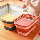 Axyaa Rice Bucket: Foldable Insect-Proof Storage Container for Grains, Cereals, Pet Food