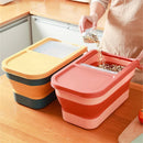 Axyaa Foldable Rice Bucket Grains Storage Container - Large Capacity, Insect-Proof