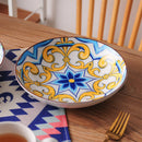 Axya Porcelain Soup Plate Set, Aladin Style, 21cm, Service for 4/8/12