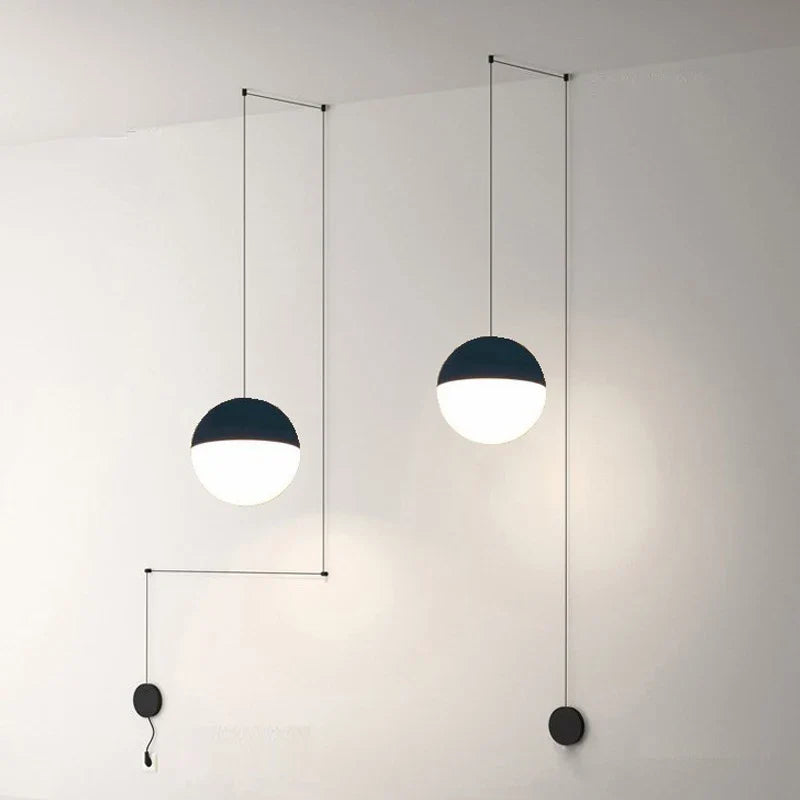 Axya LED Glass Ball Pendant Chandelier for Modern Loft Decor