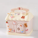 Axyaa Cute Piggy Bank: Big Size Money Box with 3D Sticker - Ideal Savings Gift for Kids & Adults