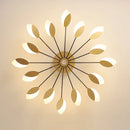 Axyaa Flower Chandelier LED with Remote Control for Living Room Bedroom Dining Area