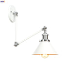 Axyaa Loft Industrial Swing Arm Wall Lamp with Vintage Edison Bulb