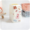 Axyaa Mini Fridge Pen Holder & Desk Organizer: Cute, Kawaii, Creative Storage Box