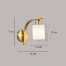 Luxury Brass Glass Wall Lamp Axyaa Home Art Deco Sconce Wall Lights