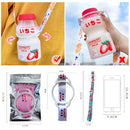 Axyaa Wide Mouth Water Bottle Strap: Portable, Cute, & Convenient Drink Cup Lanyard