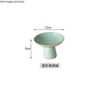 Axya High-Footed Ceramic Snack Tray & Fruit Plate, Dessert & Salad Bowl