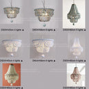 Axyaa White Wood Bead Chandelier for Bedroom Living Room Kitchen Vintage Style