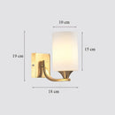 Luxury Brass Glass Wall Lamp Axyaa Home Art Deco Sconce Wall Lights