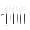 Stainless Steel Small Fork Set for Desserts and Fruits by Axyaa