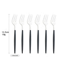 Stainless Steel Small Fork Set for Desserts and Fruits by Axyaa
