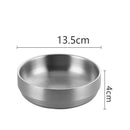 Axyaa Double Layer Stainless Steel Seasoning Bowl - Food Tableware