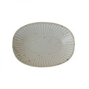 Axya Ceramic Heart Plate - Handmade Oval Dish for Home, Fish, Sauce, Fruit