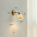 Axyaa Copper LED Glass Wall Sconce Nordic Modern Light