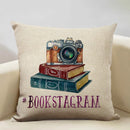 Axyaa Life Beautiful Words Linen Cushion Cover 45x45cm Luxe Bedroom Decor