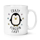 Funny Penguin Lady Ceramic Mug by Axyaa - Cute Coffee Cup Gift