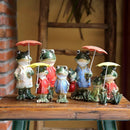Axya Rustic Ceramic Frog for Home and Garden Decoration