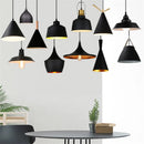 Axyaa Modern Black Aluminum Pendant Light Chandelier for Bedroom Kitchen Loft Decor