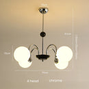 Axyaa Glass Ball Chandelier - Luxury Nordic Design for Living Room Lighting