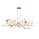 Axyaa Ginkgo Leaf Chandelier: Luxury Designer Decorative Lamp for Living Room, Villa, Hotel