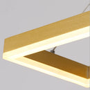 Axyaa Gold Aluminum LED Chandelier: Nordic Style Design for Indoor Spaces