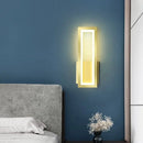 Axyaa LED Wall Lamp: Modern Bedroom & Living Room Sconce Lighting in Black, White, or Gold