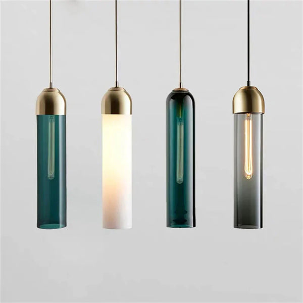 Axyaa Nordic Glass Pendant Lamps for Modern Luxury Indoor Lighting